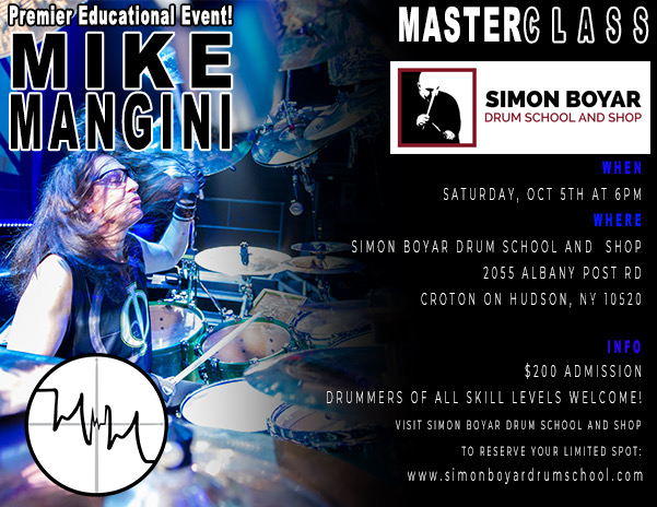 20241005 MIke Mangini Master Class Simon Boyar Drum Shop